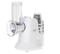 Coupe-légumes électrique - Camry - CR 4816 - 5 tambours interchangeables - Moteur 150 W - Design compact blanc