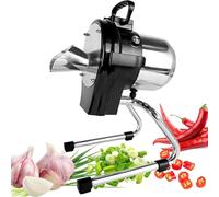 Coupe-légumes électrique, coupe-légumes commercial, 110 W, hachoir à oignons, 6000 BPM, machine de découpe de poireaux pour ail, gingembre, piment, pomme de terre, concombre