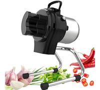 Coupe-légumes électrique, coupe-légumes commercial, 110 W, hachoir à oignons, 6000 BPM, machine de découpe de poireaux pour ail, gingembre, piment, pomme de terre, concombre