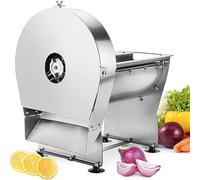 Coupe-légumes électrique - Coupe-tomates Professionnel, Coupe-Fruits en Acier Inoxydable (réglable De 0 à 10 Mm) - Idéal pour Citrons, Pommes De Terre, Oignons Et Ail