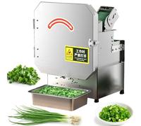 Coupe-légumes électrique - Hachoir alimentaire commercial avec réglage de l'épaisseur de 1,3 à 35 mm, sortie de 150 kg/heure pour une coupe efficace des oignons, coriandre et poireaux