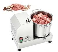 Coupe-Légumes Électrique & Hachoir Grande Capacité, Moteur Commercial 1800W, Couvercle Transparent, Traite Légumes, Viandes, Gingembre Efficacement, pour Usage Restaurant(15L)