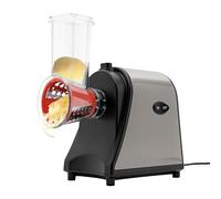 Coupe-légumes électrique multifonction, 5 embouts coniques, râpe grossière, coupe, broyage, grand bec de remplissage de 8,5 cm, hachoir de cuisine pour pommes de terre, fromage, citrouille, peu