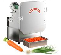 Coupe-Légumes Électrique Pro 300W, Machine Trancheuse Rapide 150-300kg/h, Épaisseur Réglable 1,5-35mm, Idéale pour Oignons Céleri Ciboulettes, Cuisine Commerciale Hôtel