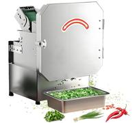 Coupe-légumes électrique professionnel, trancheuse à oignons nouveaux, hachoir à oignons nouveaux, 150 kg/h, grande ouverture d'alimentation, pour ail, gingembre, piment, pommes de terre, concombre