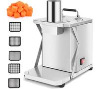 Coupe-légumes électrique professionnel - Trancheuse, broyeur et hachoir en acier inoxydable robuste pour fruits et légumes