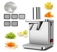 Coupe-légumes électrique robuste avec 5 tailles pour une préparation efficace des aliments