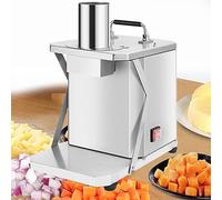 Coupe-légumes électrique, trancheuse électrique, coupe-légumes professionnel, machine à découper les fruits et légumes automatique avec lames de 6/8/10/12/15 mm, appareil électrique 2 en 1, 15 mm