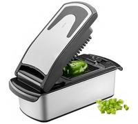 GEFU Coupe-légumes 13761 – en dés et bâtonnets – gris et noir