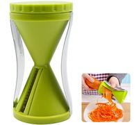 Coupe Légumes en Spirale Spiraliseur - Spaghettis de Spiralizer Manuel Multifonction pour Nouilles, Carotte, Concombre, Courgette Slicer Maker, d'asperges, Vert, 1 Pièce