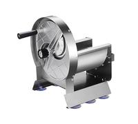 Coupe-légumes et fruits - Épaisseur réglable manuelle de 0,2 à 10 mm, coupe de 20,3 cm, corps en acier inoxydable, comprend 2 lames de rechange pour une coupe polyvalente