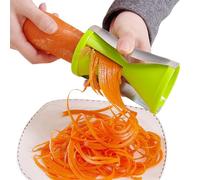 Coupe-légumes et râpe manuelle en acier inoxydable pour courgettes et spaghetti, idéal pour trancher les légumes et les fruits