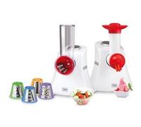 Hachoir Trebs Coupe-légumes et sorbetière / Comfortcook en 1 avec 5 inserts 99277 Blanc