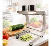 Coupe-légumes manuel pour concombres, carottes et courgettes, gadget de cuisine en acier inoxydable pour la fabrication de salades, la cuisine, les sushis et la préparation des repas