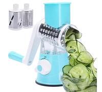 Coupe-légumes manuel | Round Tumbling Box Shredder Tambour Coupe-légumes - Hachoir à légumes Trancheuse ronde Râpe Pomme de terre Carotte Fromage Shredder Ytger