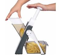 Coupe-légumes multifonction : trancher, râper, couper en dés, frites Lame en acier inoxydable