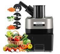 Coupe-Légumes Multifonction, Trancheuse, RâPe | Coupe-LéGumes Automatique 100W Hachoir À LéGumes Et Fruits Commercial,pour Oignons, Pommes Terre,Choux (B)