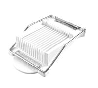 Coupe-légumes multifonctionnel en fil d'acier 304, trancheuse à jambon, sandwich, charcuterie, fruits et œufs, outil de cuisine compatible avec la cuisson((7mm) white 12-line)