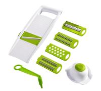 Coupe Legumes Multifonctions,5 En 1 Mandoline De Cuisine & Manuel Spirale Vis Slicer,Avec 5 Lames Interchangeables En Acier Inoxydable,Concombre Spirale Couteau De Cuisine,Pour Oignon Légumes
