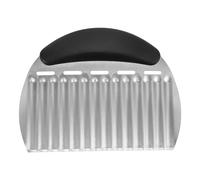 Coupe-légumes Ondulé en Acier Inoxydable, Découpe pour Pommes de Terre | Design Multifonction, sans Électricité, pour Extérieur et Pique-niques, Motif Esthétique en Vagues