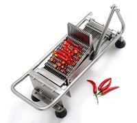 Coupe-légumes professionnel - Dicer et trancheuse multifonction pour restaurants et usage domestique avec 4 lames interchangeables