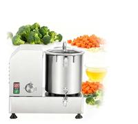 Coupe-Légumes Professionnel, Hachoir à Viande Commercial, Puissance Ajustable 1200W/1800W, Lames en S Résistantes à la Corrosion, pour Hacher Légumes, Viande dans(6L)