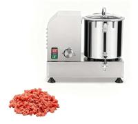 Coupe-Légumes Professionnel, Robot Culinaire Commercial avec Puissance 1800W, Lames en S Résistantes à la Corrosion Hachent Ingrédients Rapidement pour Cuisines Occupées(6L)