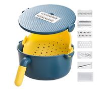 Coupe-légumes - Râpe de cuisine avec bac de récupération,Coupe-pommes de terre - Pour la cuisine à la maison, la préparation des repas, la salade, le camping, la fête, le barbecue, le dortoir