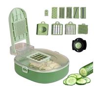 Coupe-Légumes Trancheur - Trancheuse et Hachoir de Légumes de Cuisine | Accessoire Cuisine Râpe Fromage Avec Récipient Pour Carotte Oignon Tomate Fruits Maison Camping Appartement