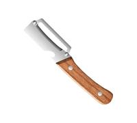 Coupe-légumes - Ustensile durable avec poignée en bois, rasoir à bords métalliques, prise confortable antidérapante, dissolvant de peau multi-usage, préparation rapide des aliments, expérience de tran