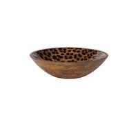 Coupe Léopard en manguier 30 cm - Table Passion