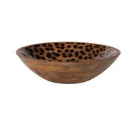 Coupe Léopard en manguier 30 cm - Table Passion