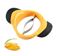 Coupe Mangue,Trancheuse pour Mangue Lame en Acier inoxydable avec Manche Antidérapant Trancheuse à Fruits pour Mangues,Ananas,Pêches et Pommes Outil de Cuisine Efficace 20 x 13,3 x 4,5 cm 2pcs