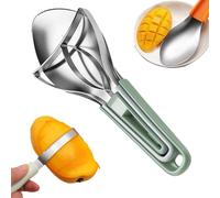 Coupe-mangue | Ustensiles de cuisine manuels antidérapants à lame dentelée,Coupe-fruits Tranche-mangue et Dénoyauteur | Pour avocats, kiwi, cantaloup, salade, cuisine maison, restaurant