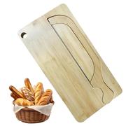 Coupe-Manuel | Couteau Inoxydable En Forme D'Arc,Ensemble De Planche À En Bois | Pour Main Gauche Et Droite Bagels Pâtissiers Cuisine Maison Restaurant Et Appartement