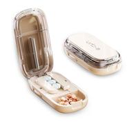 Coupe Medicaments, Pill Cutter pour Couper et Écraser Petits et Gros Cachets, Coupe Comprimé Portable Pour Petits et Gros Cachets