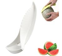 Coupe-melon 3 en 1 avec Poignée Ergonomique pour Cantaloup, Melon Miel, Ananas et Plus Encore. Kit de Coupe de Fruits Lavable Au Lave-vaisselle(blanc)