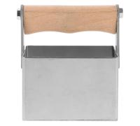 Coupe-miel en Métal Rectangulaire Manche Bois pour Apiculture | Argenté, Coupe des Rayons et Ingrédients, Style International, Outil Manuel Compact pour Rucher