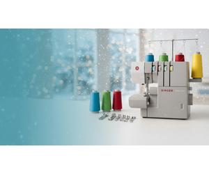 COUPE-MONTURE SURJET PROFESSIONNEL À USAGE INTENSIF SINGER 14HD854 Garantie de 5 ans avec kit de 6 pieds supplémentaires + 10 000 mètres de fil gratuit