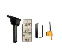 Coupe-mouches indexable de 50 mm de diamètre I Tige 2MT MT2 I Outils de face à pointe en carbure I Inserts CCMT I Support gauche et droit