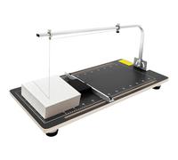 Coupe-mousse à fil chaud - Outil de bureau 38 x 78 cm avec échelle, règle de guidage mobile, température réglable 50 ~ 300 ℃, angle réglable pour mousse, sangle, tissu en nylon