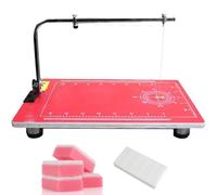 Coupe-mousse Électrique À Fil Chaud, Machine De Découpe Thermique Pour Mousse, Avec Table Rouge 38 X 58 Cm, Température Réglable De 0 À 300 °C, Pour Polystyrène Expansé, Éponge, EPE, Ruban, Carton KT