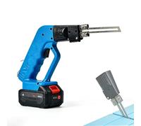 Coupe-mousse électrique à lame chaude - Outil de coupe chauffant rechargeable 42 V avec refroidissement à l'air pour le polystyrène, l'EPE, l'EVA et le rainurage de panneaux de mousse XPS - Kit