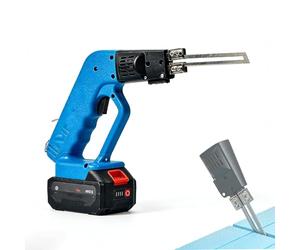Coupe-mousse électrique à lame chaude - Outil de coupe chauffant rechargeable 42 V avec refroidissement à l'air pour le polystyrène, l'EPE, l'EVA et le rainurage de panneaux de mousse XPS - Kit