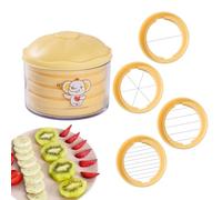 Coupe-Oeuf,Découpeur Oeuf 4 en 1 Multifonction | Hachoir Découpeur Éminceur Portatif Machine Robuste pour Aliments Salade Fromage Tomate Pomme de Terre Oignon Raisin Cuisine Maison
