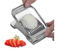 Coupe oeuf en acier inoxydable, Coupe oeuf à la coque Professionnel Toqueur à Oeuf Trancheuse Cutter, Tranches en Métal,Ouvre Oeuf Coque Casse Oeuf à la Coque oeuf Coque