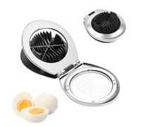 Coupe-Oeuf Premium en Acier Inoxydable - 2-en-1 Coupe-Oeuf & Légumes en Acier Inox 304 - Pour Oeufs Durs, Mozzarella, Champignons, Fraises & Fruits Mous - Lavable au Lave-Vaisselle