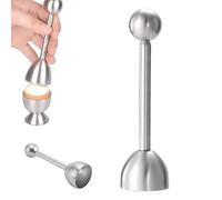 Coupe Oeuf, Toqueur Ouvre Oeuf à la Coque en Acier Inoxydable, Coupe Œuf Dur, Ouvre-Œuf à Mécanisme Vibrant, Outil de Cuisine Élégant pour Ouvrir Œufs durs et à la Coque, Facile à Utiliser