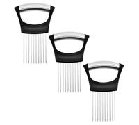 Coupe-Oignon 3 Pièces, Outils En Acier Inoxydable, Gadgets De Cuisine, Outil De Coupe Multifonctionnel, Porte-Fruits Et Légumes