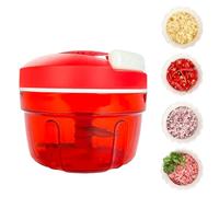 Coupe Oignon Manuel, Hachoir Oignon 300 ml Avec Cordon de Traction Multi-hachoir Avec Lames Hachoir a Viande Manuel Idéal pour Oignons/Ail/Légumes